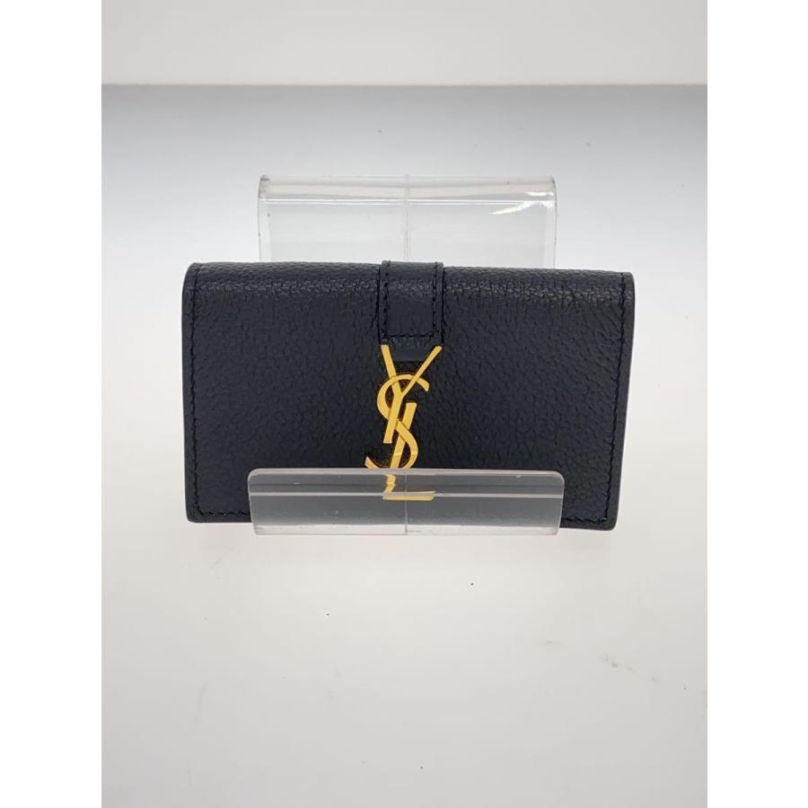 SAINT LAURENT◇キーケース/レザー/BLK/メンズ/693749 : セカンド