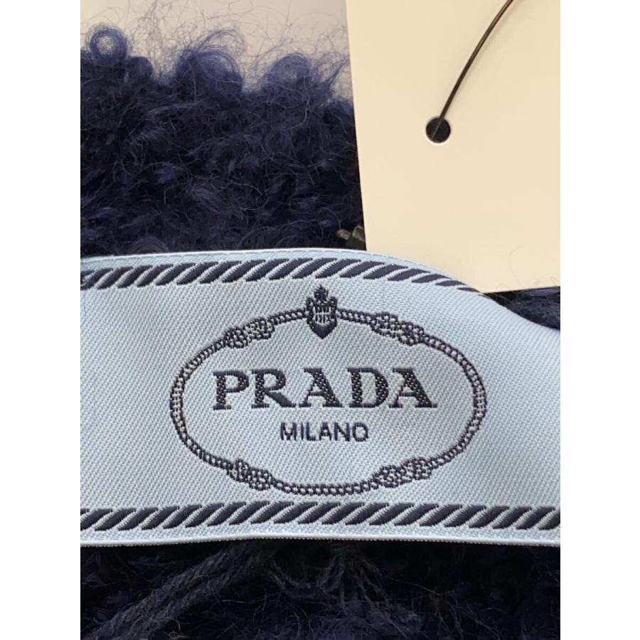 PRADA◇カーディガン(厚手)/38/モヘア/NVY/無地/P25G83/? NULL