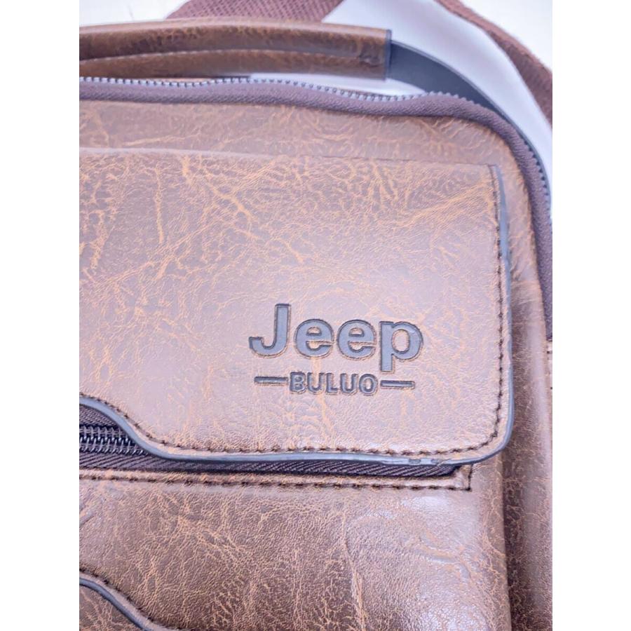 Jeep◆ショルダーバッグ/レザー/BRW/無地｜ssol-shopping｜05