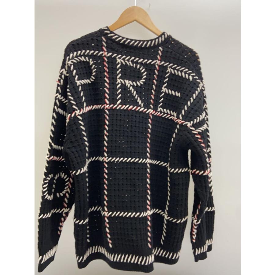 Supreme◇23SS/QUILT STITCH SWEATER/ニット・セーター(厚手)/L/ウール 