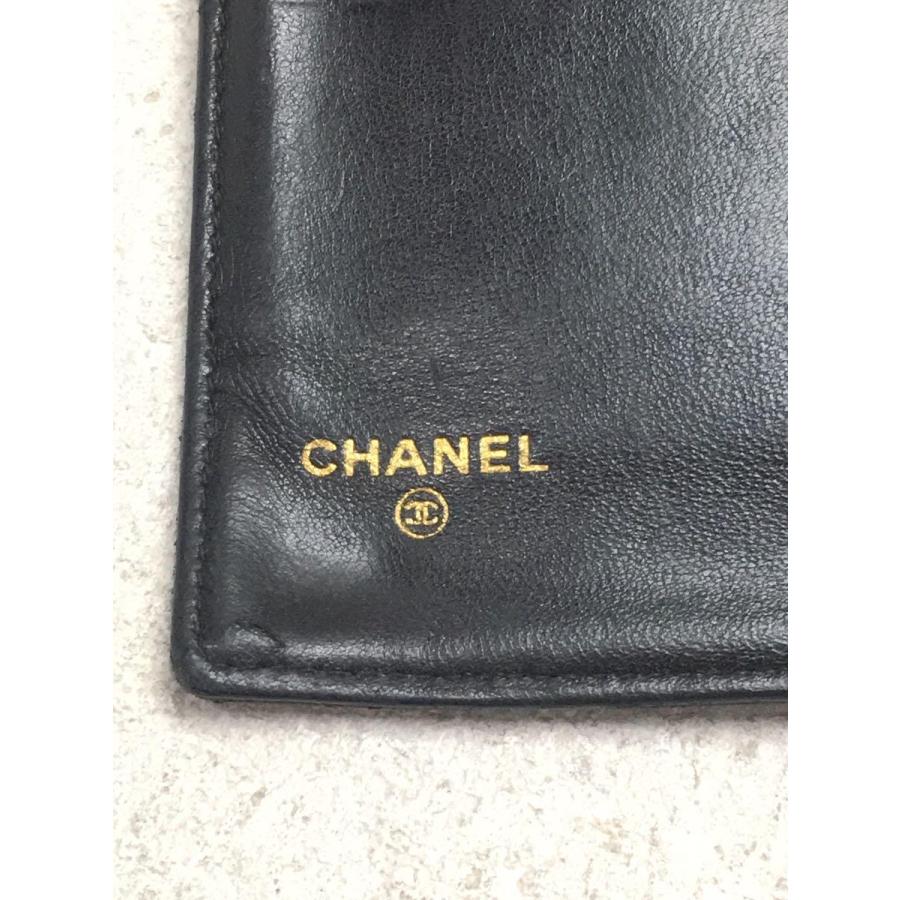 CHANEL◆2つ折り財布/レザー/BLK/メンズ/ココマーク/手帳型/シャネル｜ssol-shopping｜03