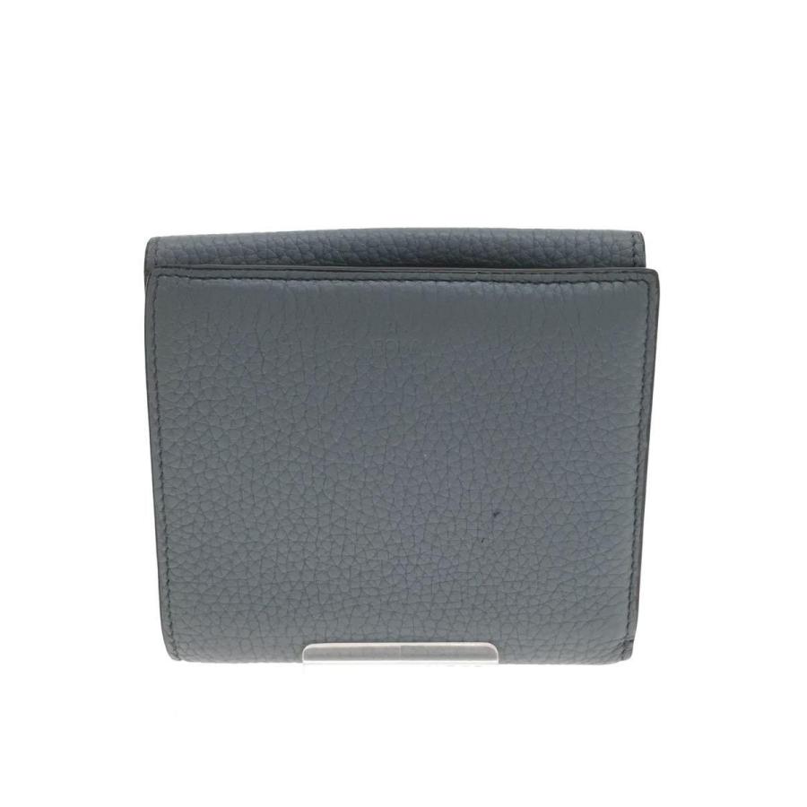 1986☆ 様 三つ折り財布 ピーカブー ターンロック　レザー FENDI◇ピーカブー/セレリア/ターンロック/3つ折り財布/レザー