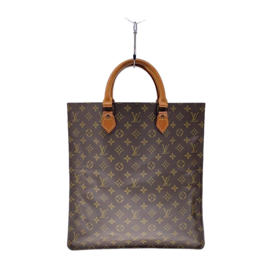 LOUIS VUITTON◇1)サック・プラ_モノグラム・キャンバス_BRW/PVC/BRW