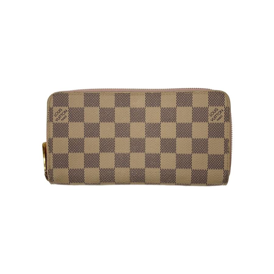 LOUIS VUITTON◇ジッピー・ウォレット_ダミエ・アズール/PVC/WHT