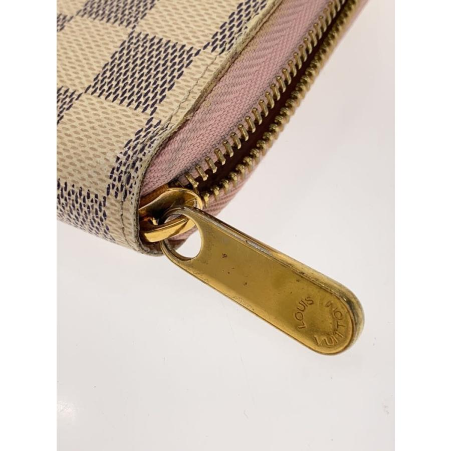 LOUIS VUITTON◇ジッピー・ウォレット_ダミエ・アズール/PVC/WHT