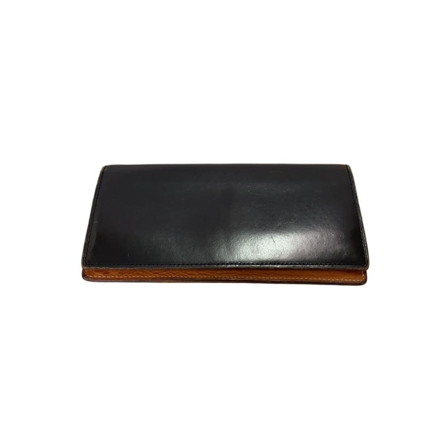 GANZO ブラックレザー 長財布 GANZO◇長財布/レザー/BLK/メンズ : セカンドストリートYahoo!店