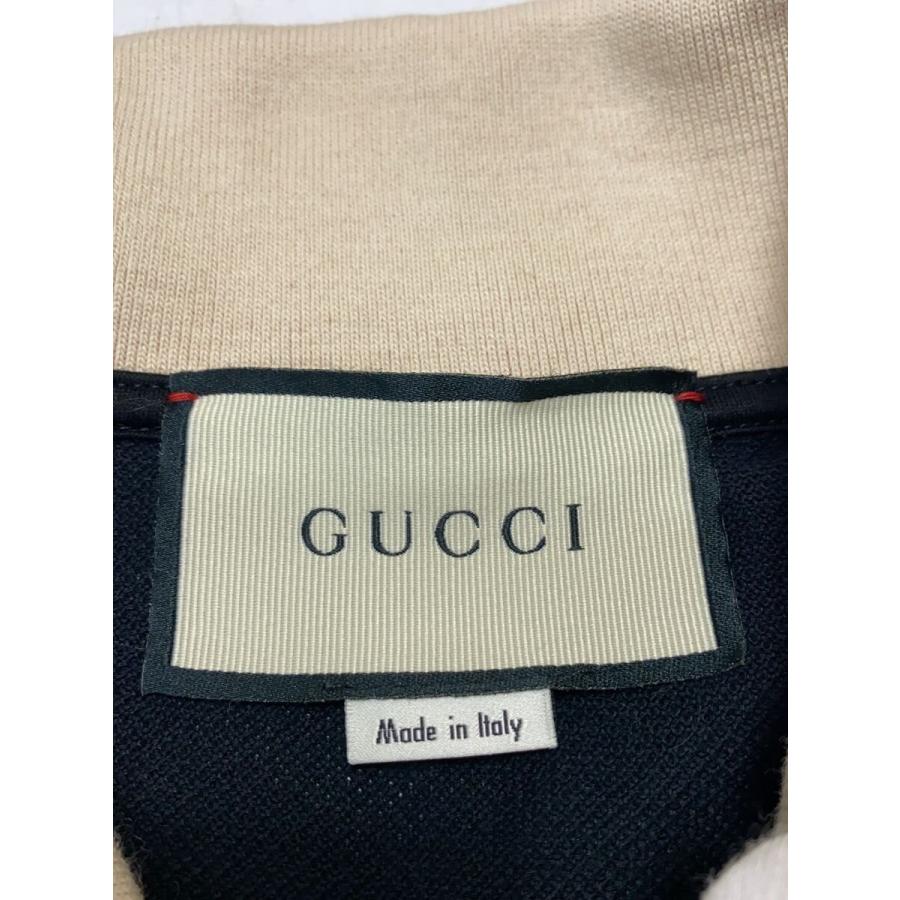 GUCCI◇ポロシャツ/--/コットン/BLK/無地/500972-X9M/Stretch Cotton