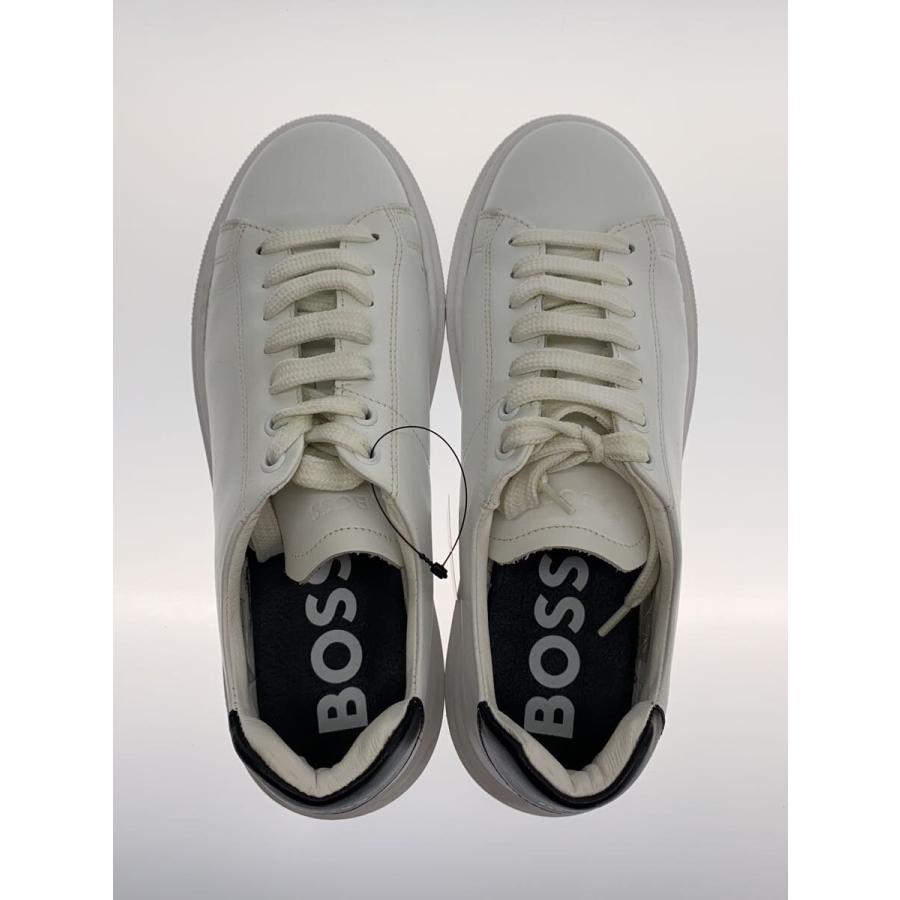 HUGO BOSS◇ローカットスニーカー/US7/WHT/レザー/50503843
