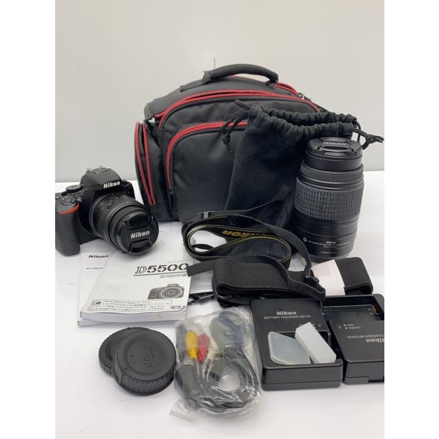 Nikon◇デジタル一眼カメラ D5500 ダブルズームキット [ブラック 