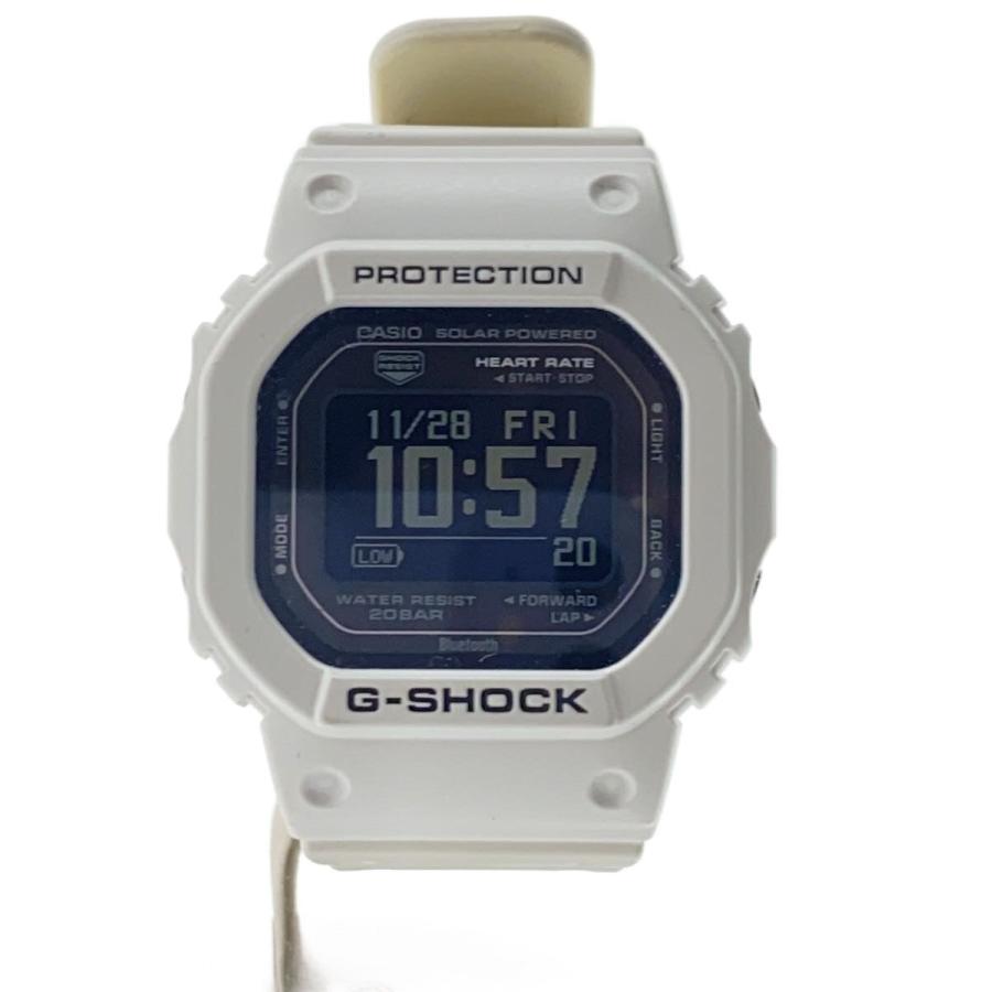 CASIO◇ソーラー腕時計_G-SHOCK/デジタル/ラバー/BLK/WHT// : セカンド