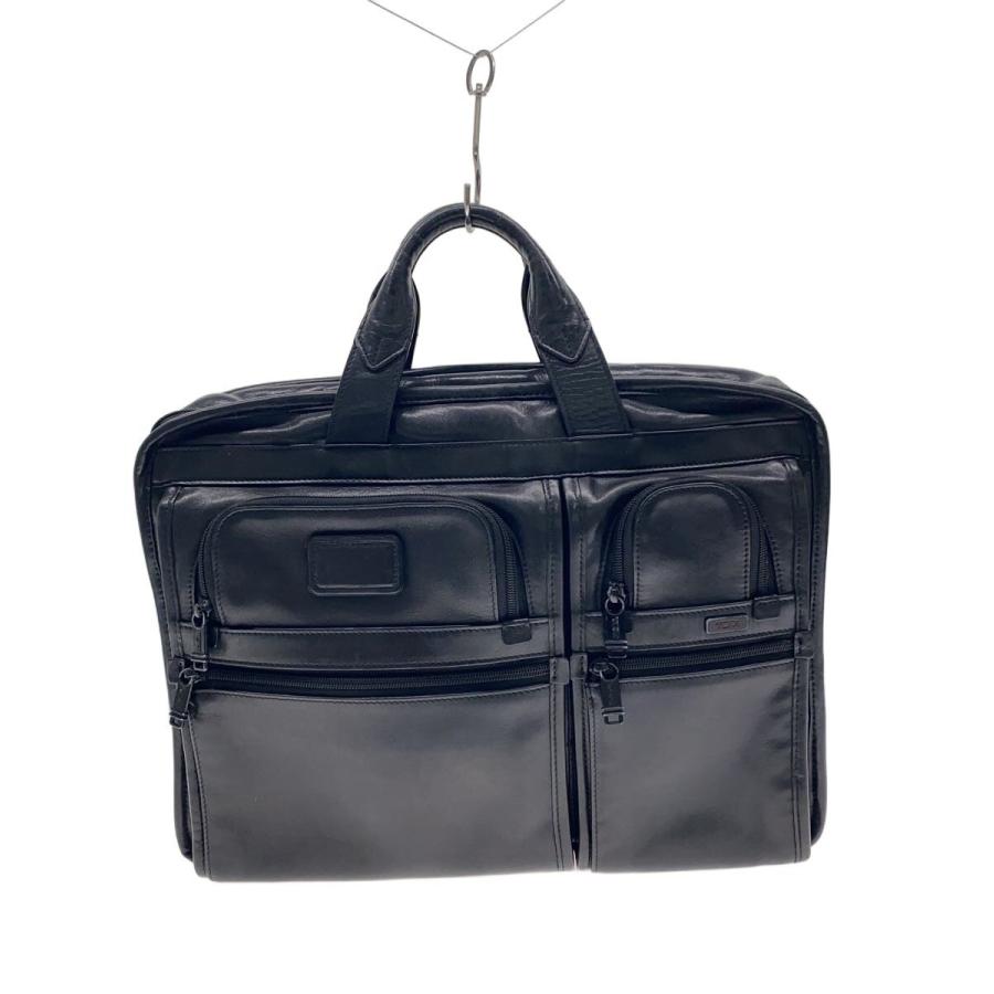 TUMI◇トートバッグ/レザー/BLK/96514DH/ショルダー欠品// : セカンド
