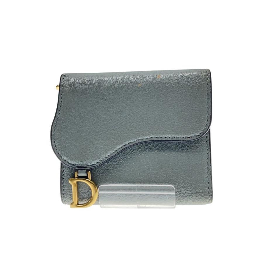 Christian Dior◇3つ折り財布/--/BLU/レディース/43-MA-0290