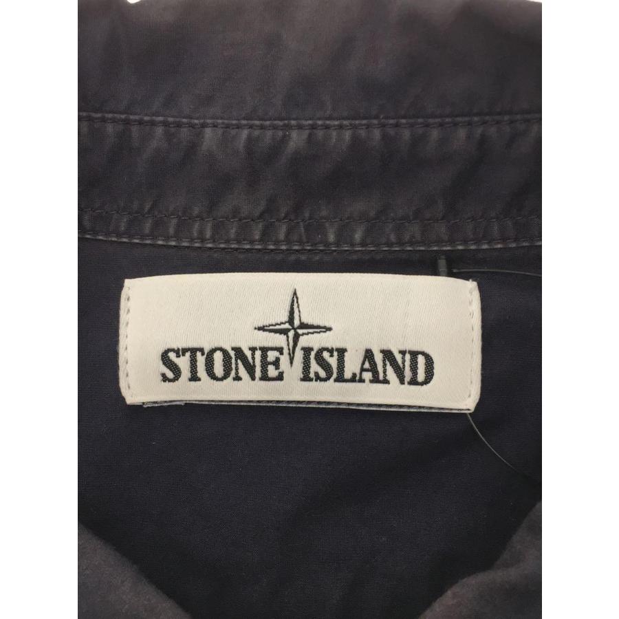 STONE ISLAND◆長袖シャツ/M/コットン/NVY//｜ssol-shopping｜03