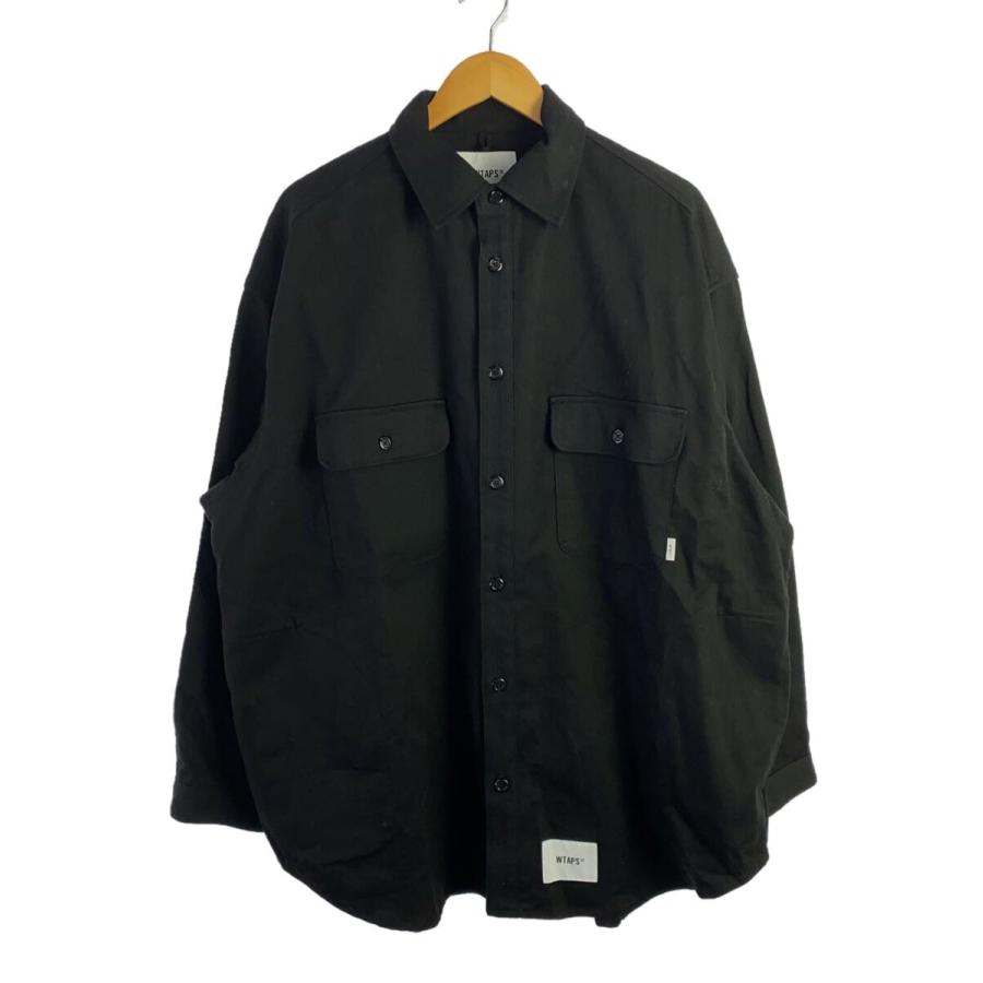 WTAPS◇WCPO 02/LS/COTTON.TWILL/3/コットン/BLK/222WVDT-SHM05/22SS 
