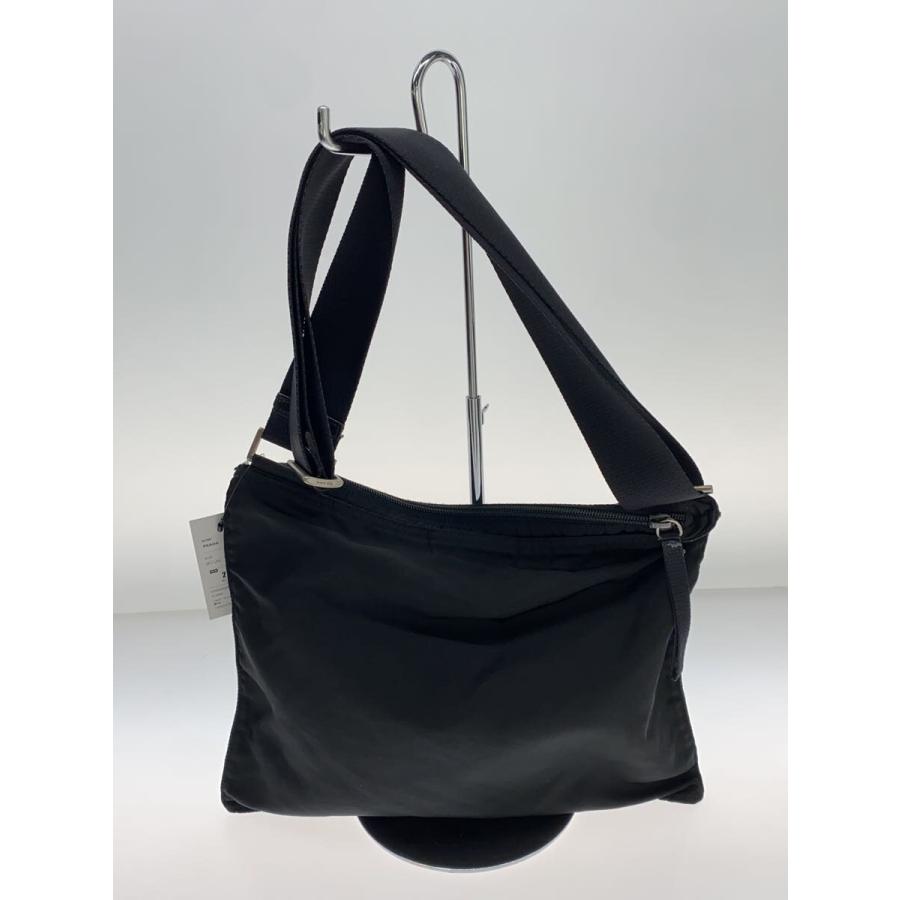 タンスノーイPRADA ブラック ナイロン ショルダーバッグ PRADA◇ショルダーバッグ/ナイロン/ブラック/無地 : セカンド