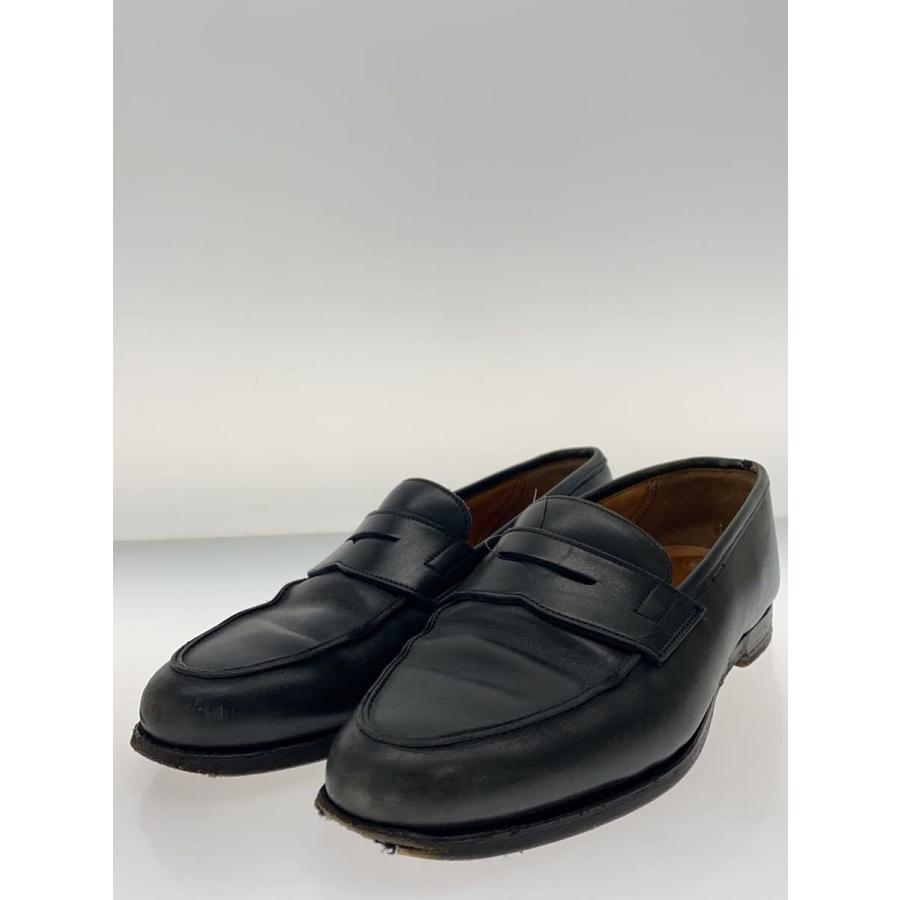 CROCKETT&JONES◇ローファー/--/BLK/ソール減り有り : セカンド 