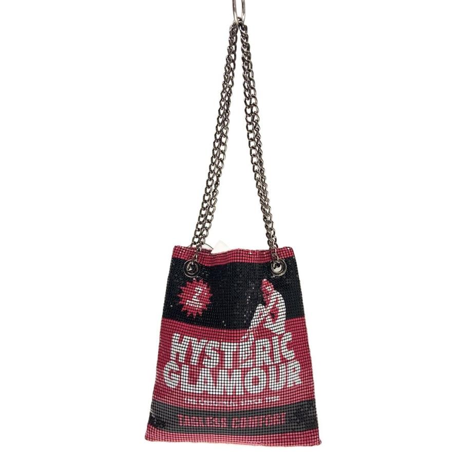 大人気❗️ヒステリックグラマー ナイロン ショルダーバッグ ヒスガール Y2K HYSTERIC GLAMOUR◇ヒスガール/装飾はがれ有/ショルダーバッグ/--/PNK