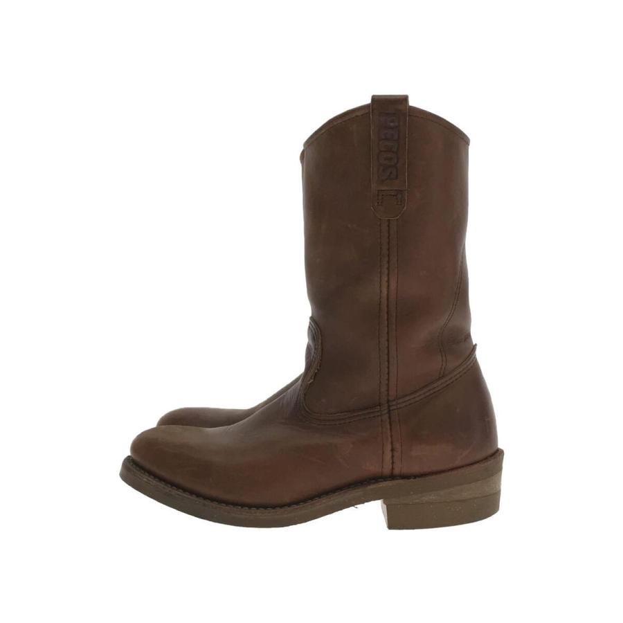 RED WING◇ペコスブーツ・ペコスブーツ/25cm/BRW/レザー 
