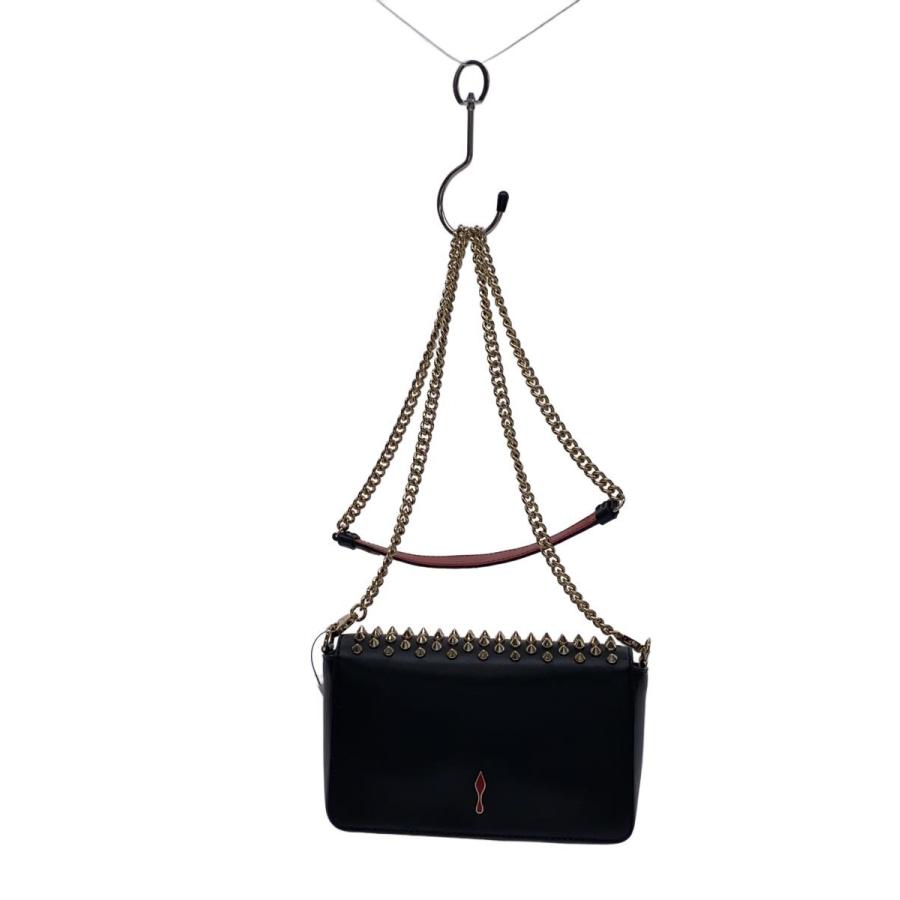 Christian Louboutinショルダーバッグ Christian Louboutin◇ショルダーバッグ/レザー/BLK : セカンド