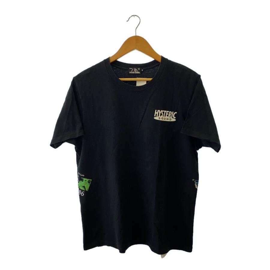 HYSTERIC GLAMOUR◇HYSTERIC GLAMOUR/Tシャツ/M/コットン/ブラック 