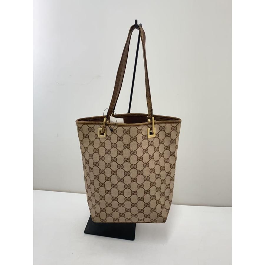 GUCCI◇トートバッグ_GGキャンバス/ナイロン/BEG/総柄 : セカンド 