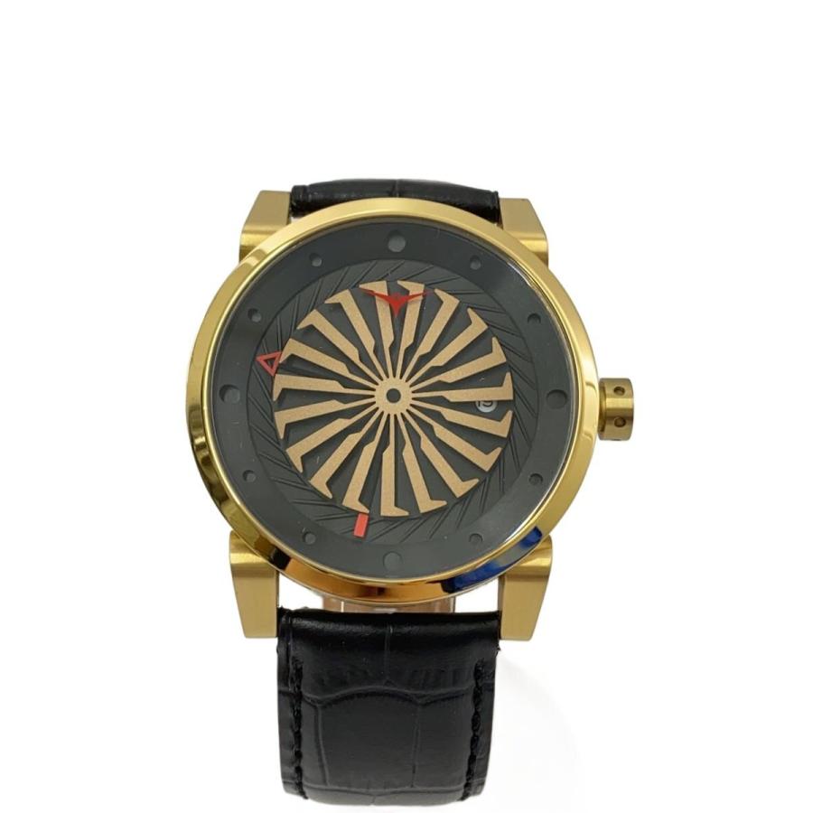 腕時計 ジンボ ZINVO 自動巻 ZINVO◇自動巻腕時計/アナログ/レザー/BLK/BLK : セカンドストリート