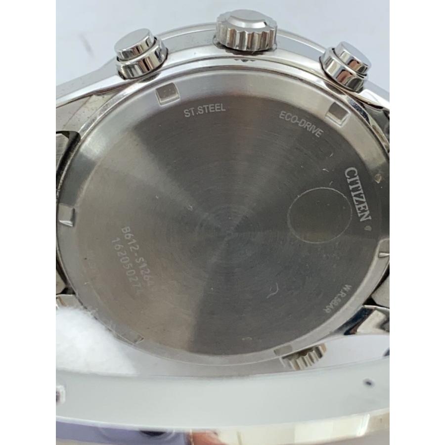 CITIZEN◇クォーツ腕時計/アナログ/BLK/SLV/B612-S126495 : セカンド 
