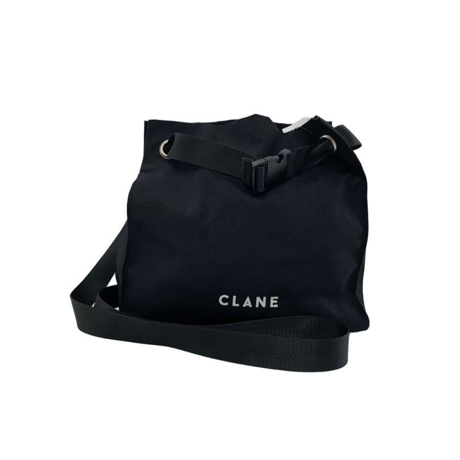 CLANE◇クラネ/ショルダーバッグ/コットン/ブラック/2way : セカンド 