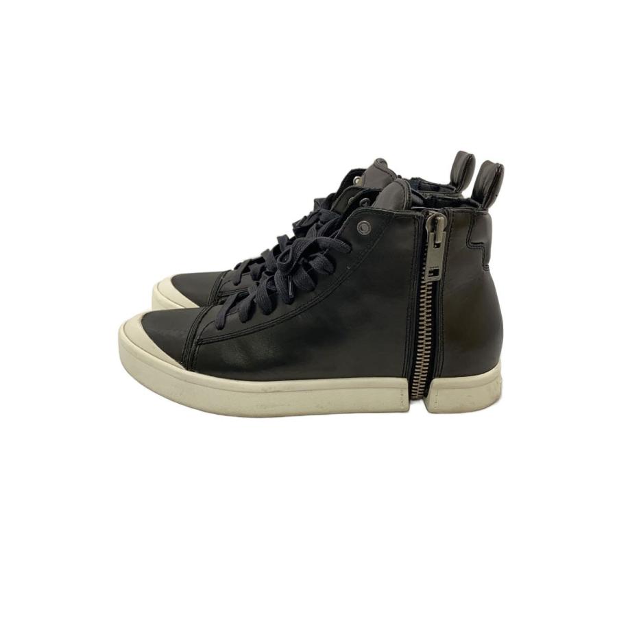 DIESEL◇ディーゼル/ハイカットスニーカー/26.5cm/ブラック/レザー