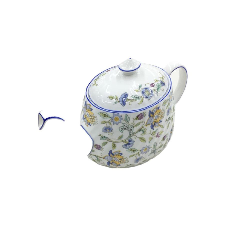 Minton◇ハドンホール/ティーポット/ブルートリム/廃盤品/洋食器その他 