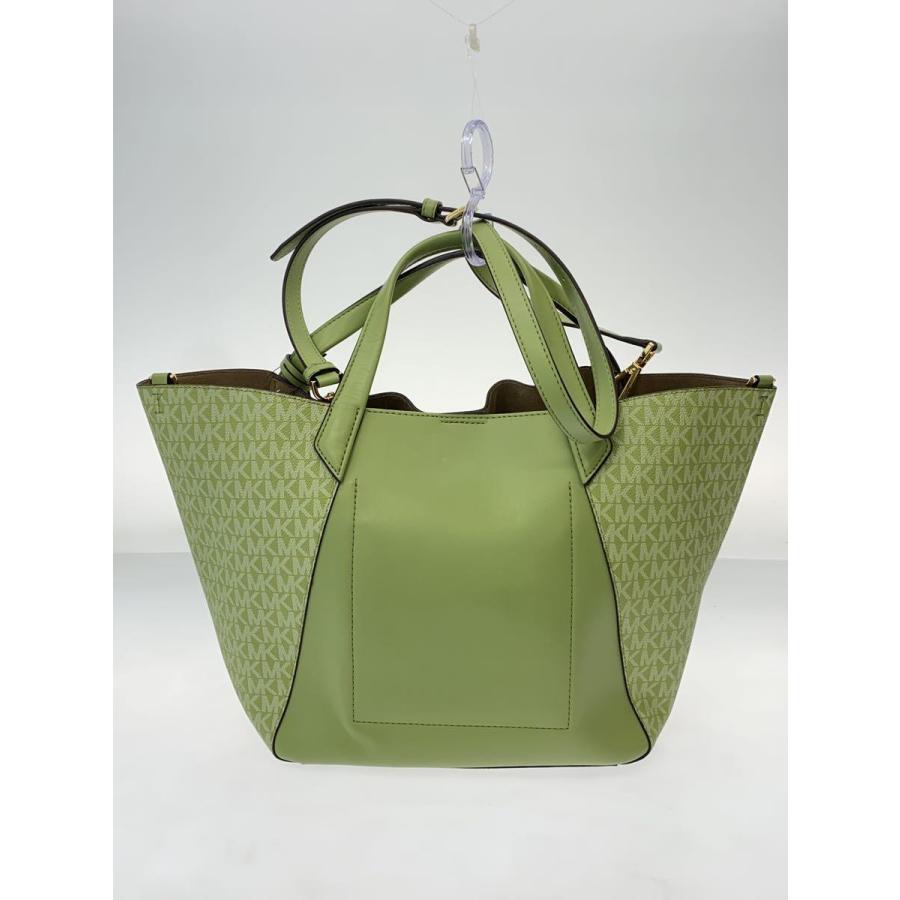 MICHAEL KORS◇PHOEBE LG DRWSTRNG GRAB BAG/レザー/グリーン 