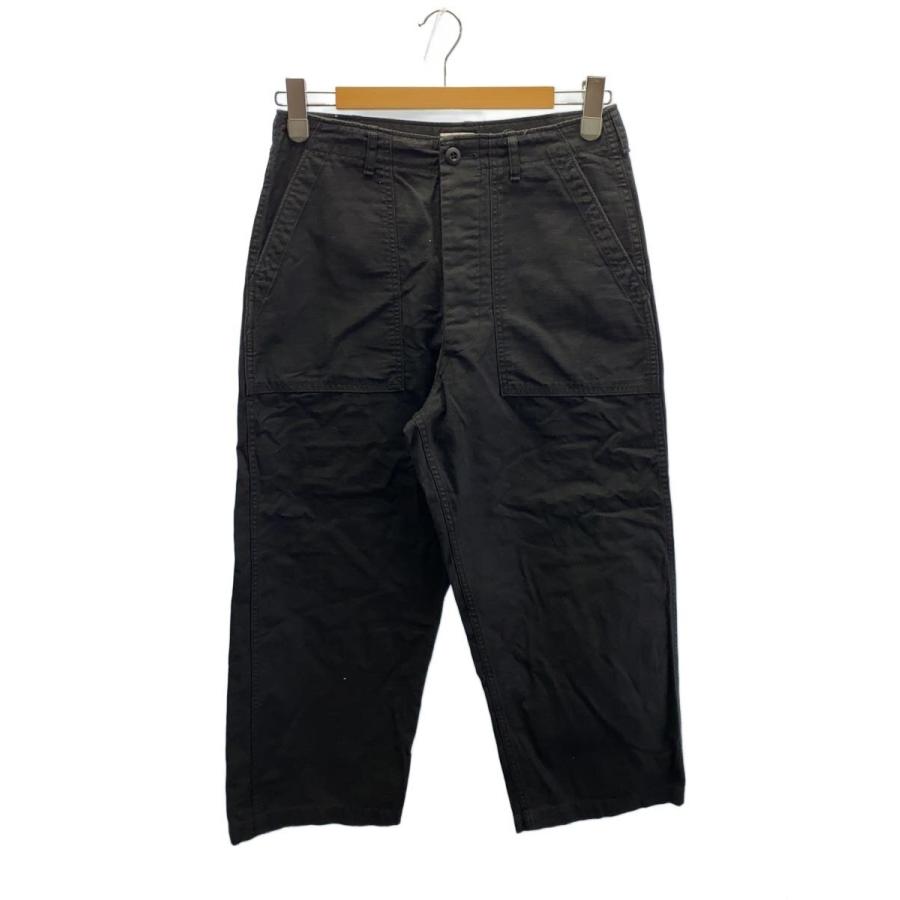 シオタ　スビンコットン ベイカーパンツ　PTLM-109M-SHORTS CIOTA◇スビンコットンバックサテンベイカーパンツ/4/コットン/BLK