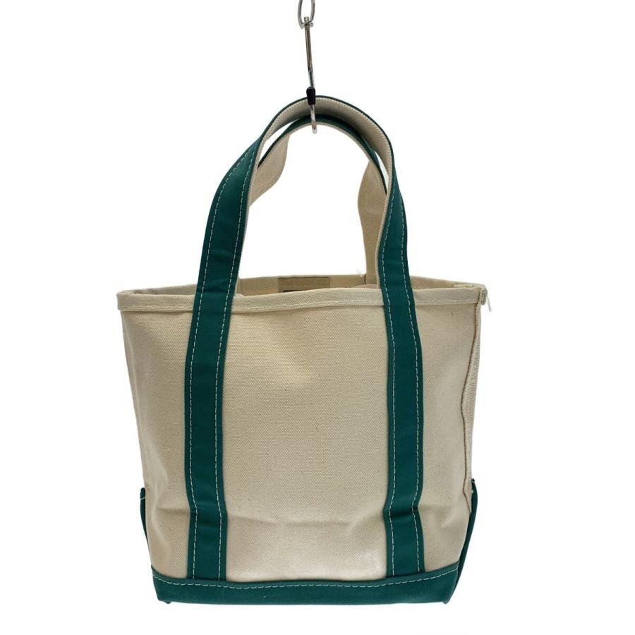 LL Bean アイボリーとグリーンのトートバッグ LL.BEAN:オリジナル・ボート・アンド・トートM（トートバッグ）｜SHIPS