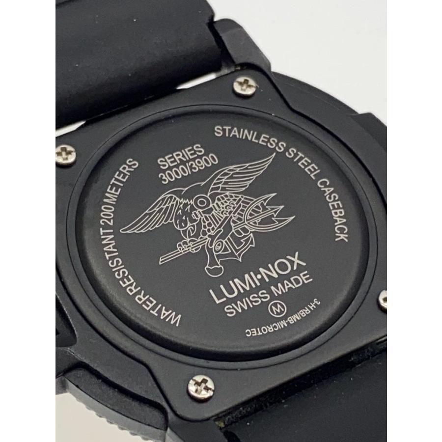 LUMINOX◇クォーツ腕時計/アナログ/ラバー/BLK/BLK/SERIES 3000/3900