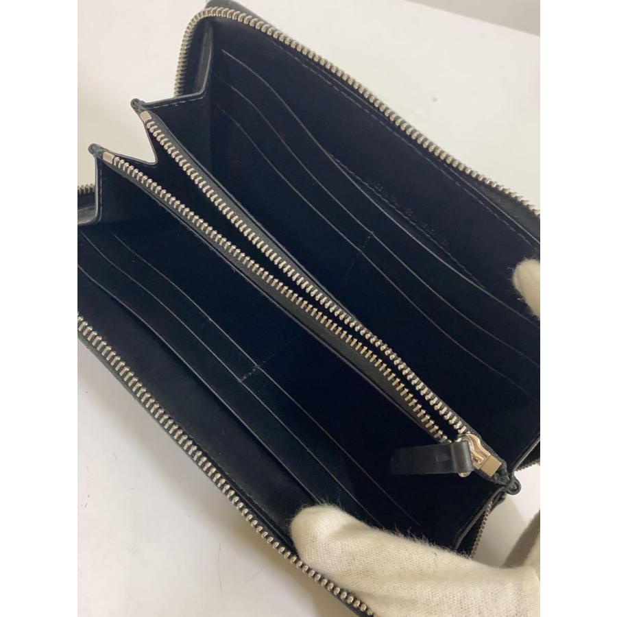 長財布/レザー/BLK/無地/メンズ