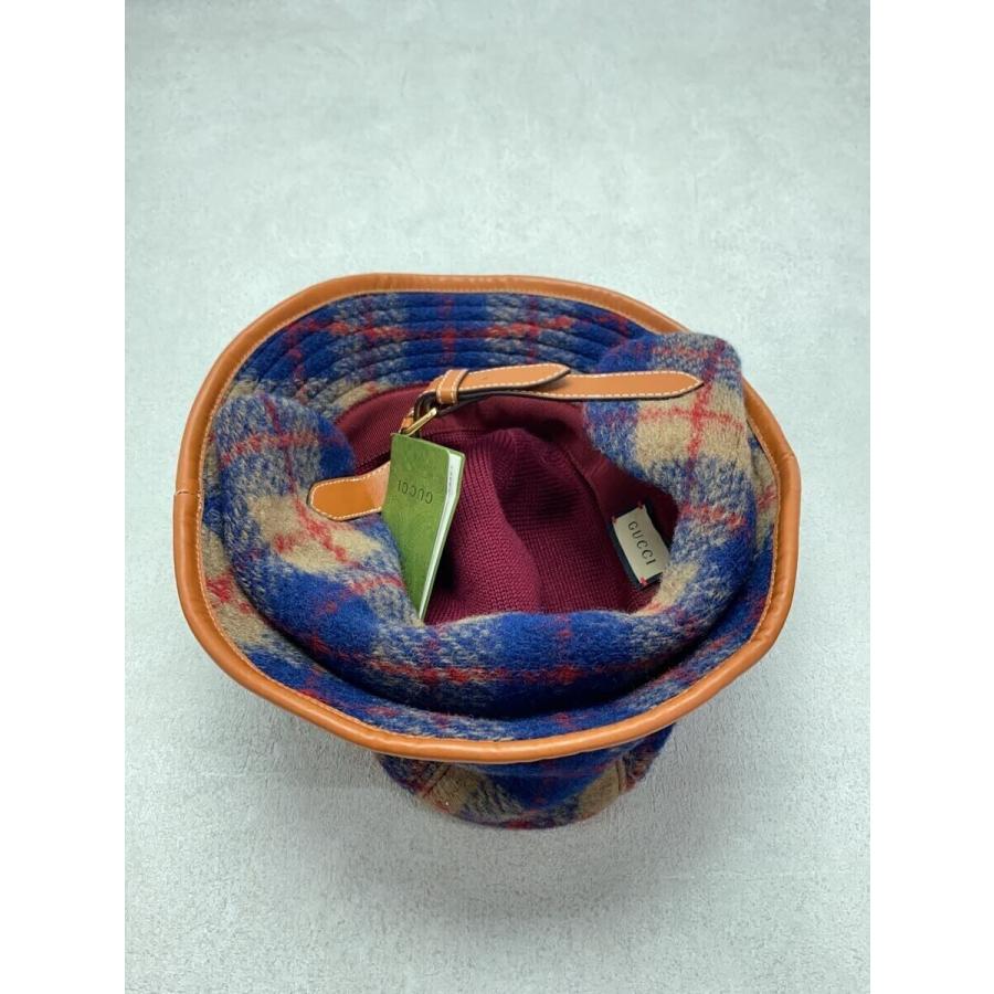 美品 GUCCI イヤーフラップ付き　バケットハット GUCCI◇グッチ/フライトハット/イヤーフラップ/M/ウール/マルチカラー