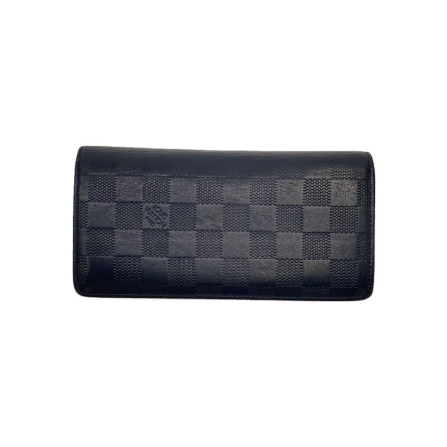 ルイヴィトン ポルト フォイユ ブラザ ダミエ アンフィニレザー ブラック LOUIS VUITTON◇ポルト・フォイユ・ブラザ_ダミエ・アンフィニ_BLK