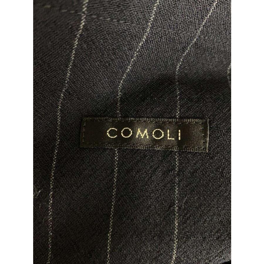 COMOLI◇23SS/テーラードジャケット/1/ウール/ネイビー/ストライプ/X01