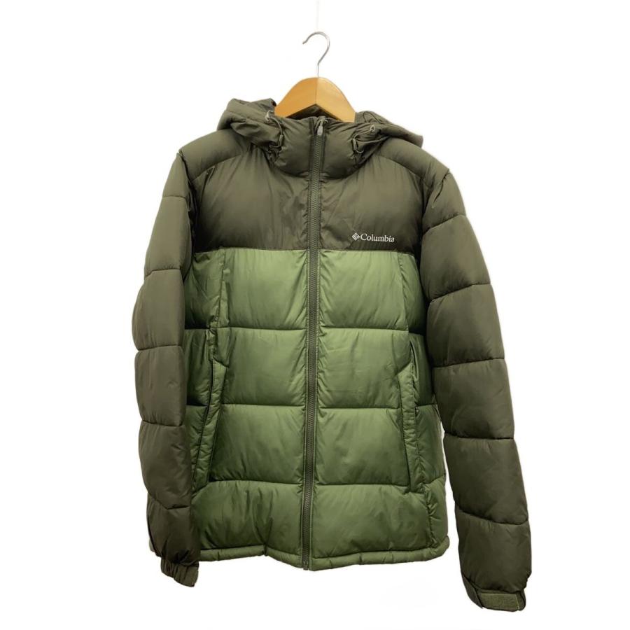 Columbia◇ダウンジャケット/L/ポリエステル/カーキ/220 WE0020