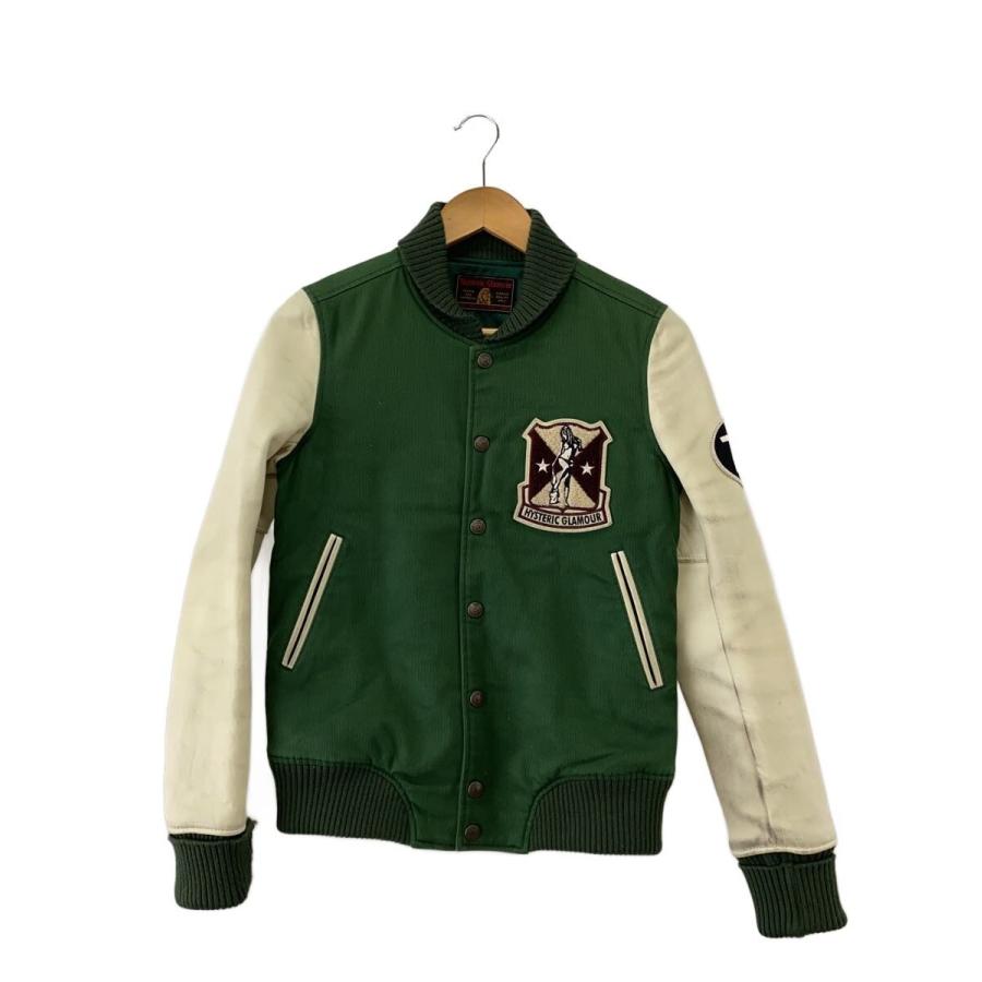 HYSTERIC GLAMOUR◇スタジャン/M/コットン/GRN/0141AB02// : セカンド