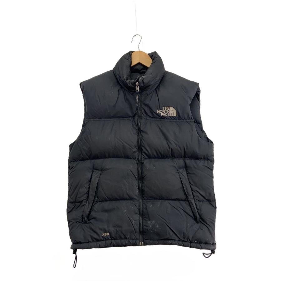THE NORTH FACE◇NUPTSE VEST_ヌプシベスト/M/ナイロン/ブラック