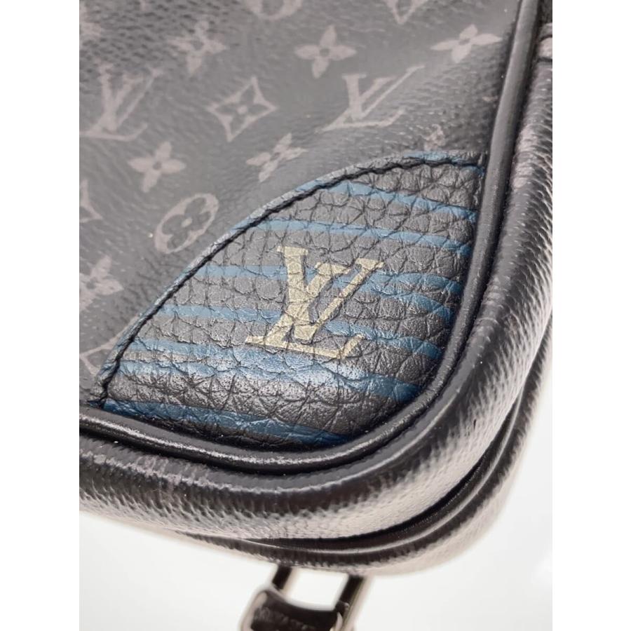 LOUIS VUITTON◆アマゾン・スリングバッグ_LVパッチワーク/ブラック/総柄_7