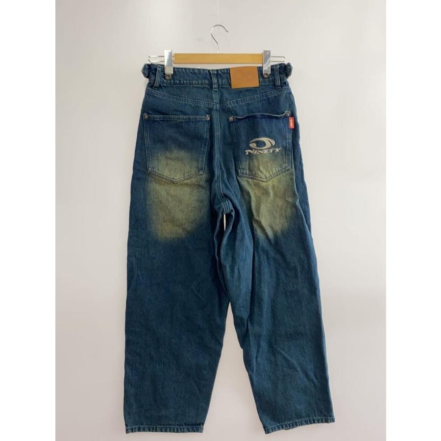 9090◇デニムパンツ/S/NN1809/Heisei Logo Wide Tuck Denim Pants/刺繍 