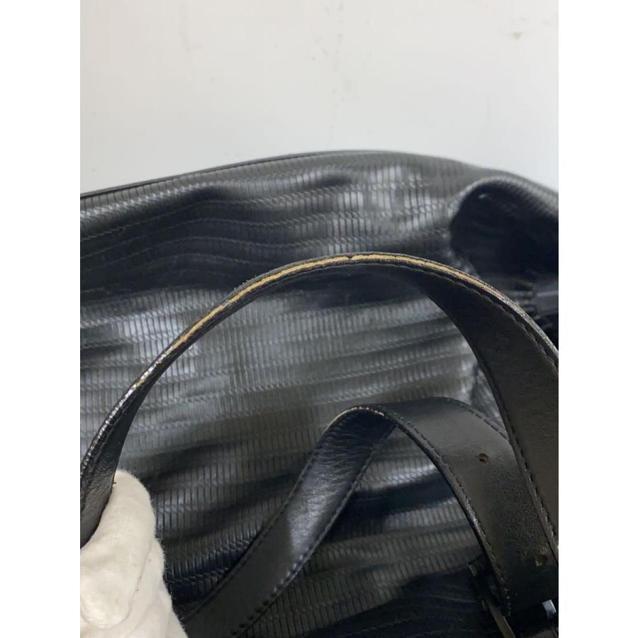 EMPORIO ARMANI◇トートバッグ/レザー/BLK// : セカンドストリート