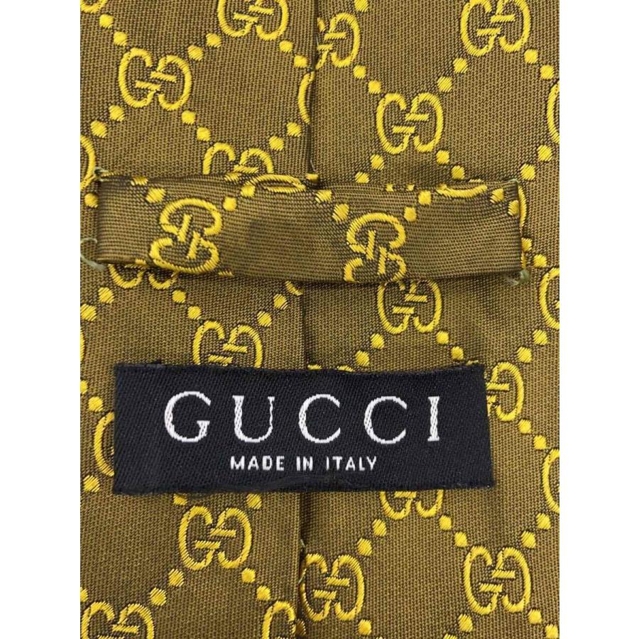 GUCCI GG 総柄 ネクタイ　新品未使用 GUCCI◇ネクタイ/シルク/CML/総柄/メンズ/GG柄 : セカンドストリート