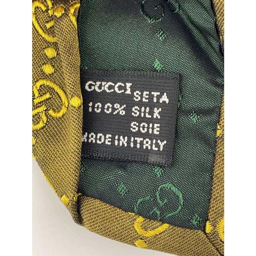 GUCCI◇ネクタイ/シルク/CML/総柄/メンズ/GG柄 : セカンドストリート