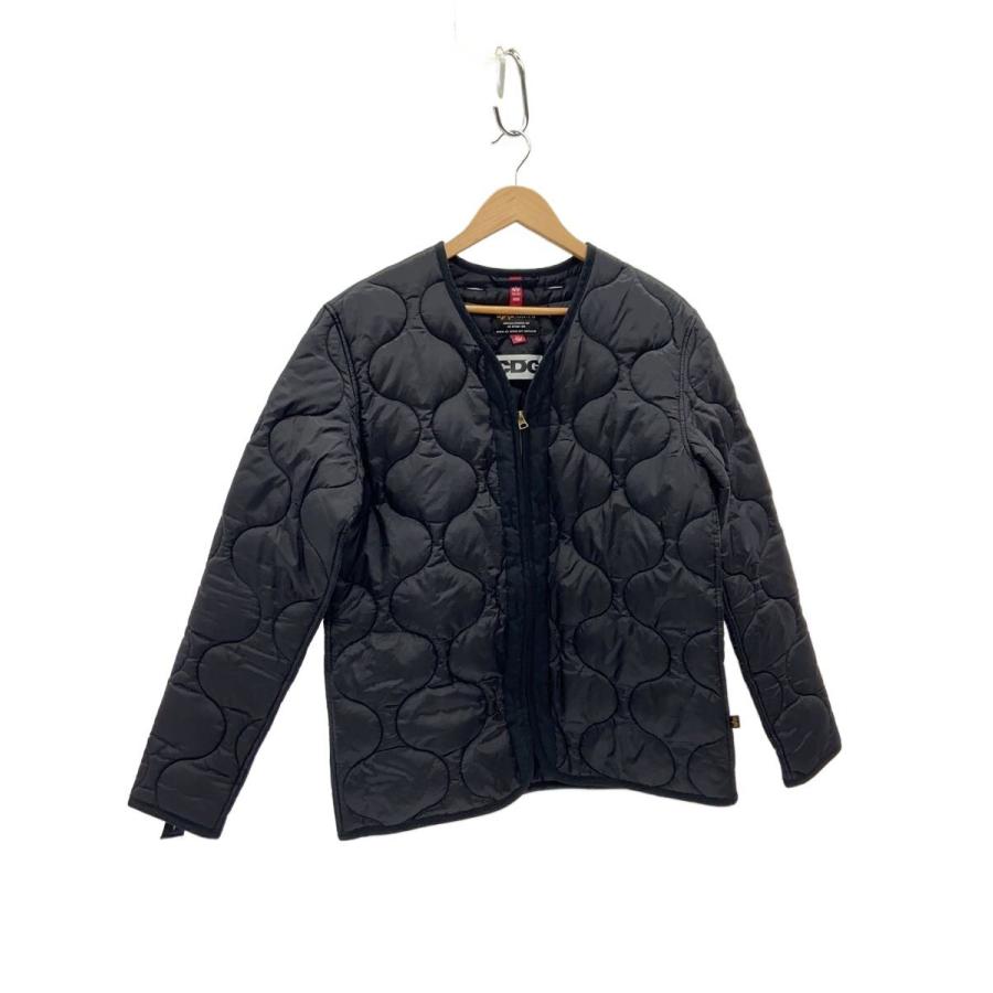 CDG◇×ALPHA INDUSTRIES/バックプリント/キルティングジャケット/S