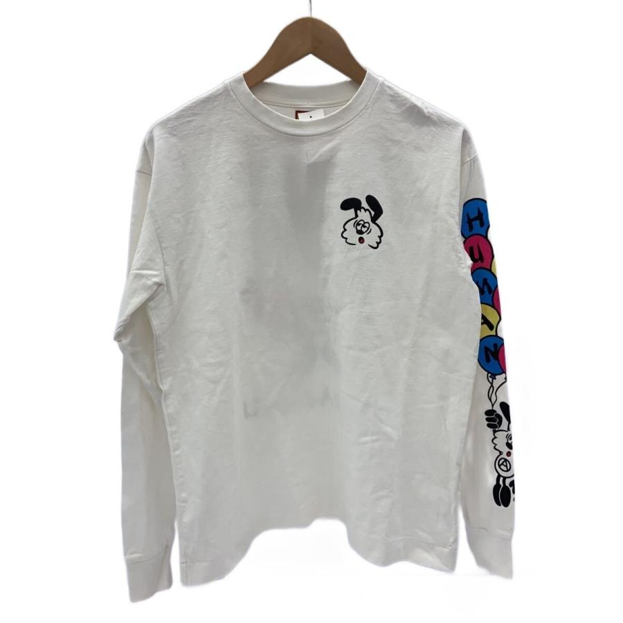 HUMAN MADE◇×VERDY VICK L/S T-Shirt/長袖Tシャツ/M/コットン/WHT