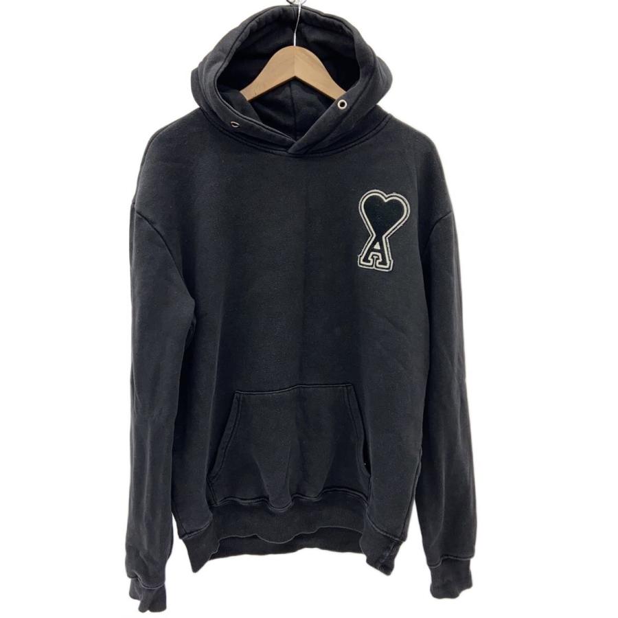 AMI Alexandre Mattiussi◇Ami de couer/パーカー/XL/コットン/BLK