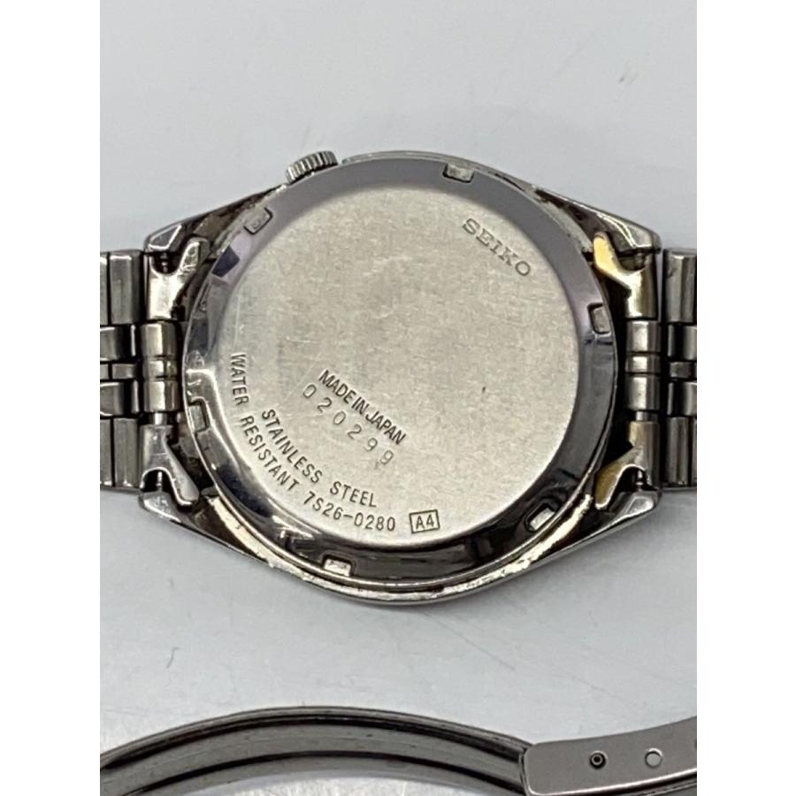 SEIKO◇SEIKO5/自動巻腕時計/アナログ/BLK/SLV/7S26-0280/付属品無し